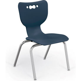 Hierarchy 14" Plastic Classroom Chair - Navy