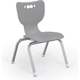 12" Plastic Classroom Chair - Gray
