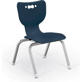 Hierarchy 12" Plastic Classroom Chair - Navy