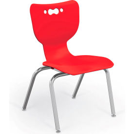 Hierarchy 14" Plastic Classroom Chair - Red