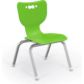 Hierarchy 12" Plastic Classroom Chair - Green
