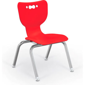 Hierarchy 12" Plastic Classroom Chair - Red