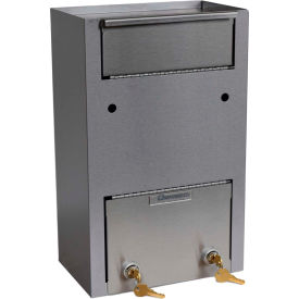 Stainless Steel Medication Dropbox Cabinet, 10"W x 6"D x 16"H
