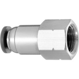 Push to Connect Tube Fitting - Nylon Plastic - Straight Adapter - 1/2" Tube OD x 1/2" NPT Female
