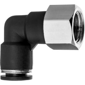 Push to Connect Tube Fitting - Nylon - 90 Degree Elbow Adapter - 1/2" Tube OD x 1/2" NPT Female