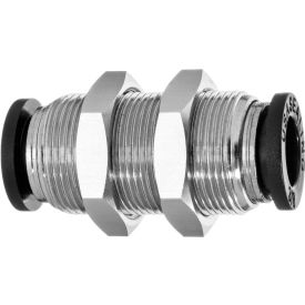 Push to Connect Tube Fitting - Nylon Plastic - Bulkhead Straight Connector - 8mm Tube OD