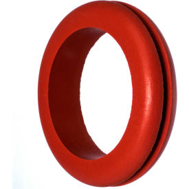 Silicone Rubber Push-In Grommet for 7/8" Hole ID and 1/16" Edge Thickness - 5/8" ID - Pack of 10
