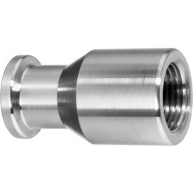 304SS Straight Adapters, Tube-to-FNPT for Quick Clamp Fittings - 1/2" Tube OD x 1/2" NPT Female