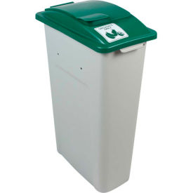 Waste Watcher Single - Organics Only, 23 Gallon, Gray/Green