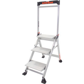 Jumbo Step Aluminum Ladder - 375 lb. Capacity, 3 Step - 11903