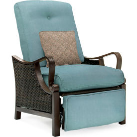 Outdoor Luxury Recliner, Ocean Blue