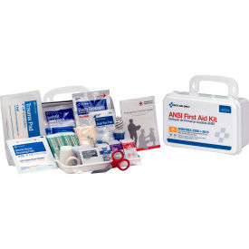 10 Person First Aid Kit, ANSI A, Plastic Case