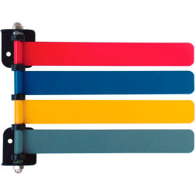 4-Flag Room ID System, 8"L Aluminum Flags, 1/PK