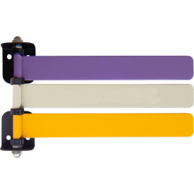 3-Flag Room ID System, 8"L Aluminum Flags, 1/PK