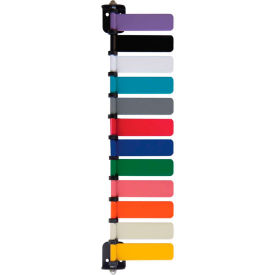 12-Flag Room ID System, 4"L Aluminum Flags, 1/PK