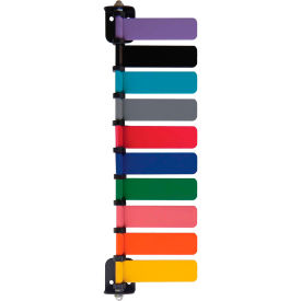 10-Flag Room ID System, 4"L Aluminum Flags, 1/PK