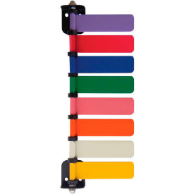 8-Flag Room ID System, 4"L Aluminum Flags, 1/PK