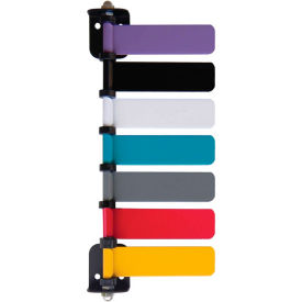 7-Flag Room ID System, 4"L Aluminum Flags, 1/PK