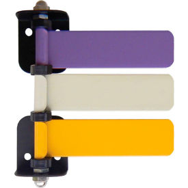 3-Flag Room ID System, 4"L Aluminum Flags, 1/PK