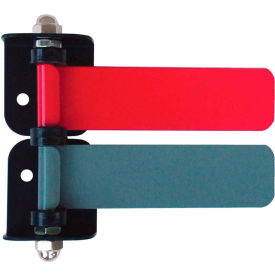 2-Flag Room ID System, 4"L Aluminum Flags, 1/PK