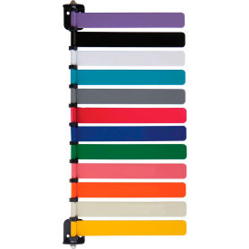 12-Flag Room ID System, 8"L Aluminum Flags, 1/PK