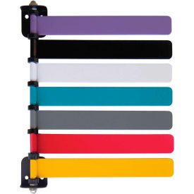 7-Flag Room ID System, 8"L Aluminum Flags, 1/PK