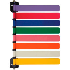 8-Flag Room ID System, 8"L Aluminum Flags, 1/PK