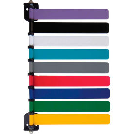 9-Flag Room ID System, 8"L Aluminum Flags, 1/PK