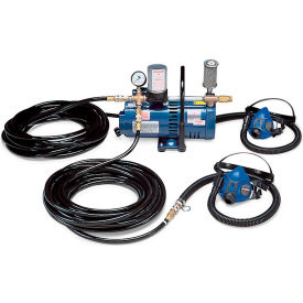 Half Mask Low Pressure System, 2 Workers, 50' Hose
