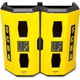 High-Viz Heavy Duty Dual SCBA Wall Case, Yellow