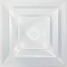 Fire Rated UL2043 White Cone Diffuser for 12" Duct
