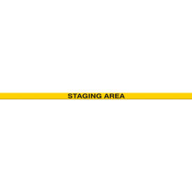 Tough-Mark Heavy-Duty Message Strip, Staging Area, 2"x48"