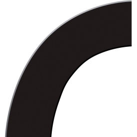 Floor Marking Shape, 6"x6" 45° Corner, Black