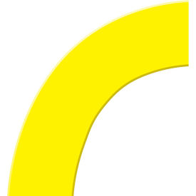 Floor Marking Shape, 6"x6" 45° Corner, Yellow