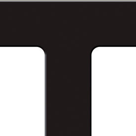 Tough-Mark Heavy-Duty Floor Marking Shape, 6"x6" T-Corner, Black