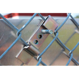 Sign Holder Bracket for Fences, 4-1/2"x3-1/2"x1", Steel