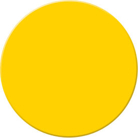 Tough-Mark Heavy-Duty Floor Marking Shape, 3-1/2" Circle, Yellow