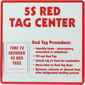 Red Tag Center, Aluminum, 12" x 12"