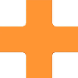Tough-Mark Floor Marking Shape, 6"x6" Quad Corner, Orange, 10/Pack