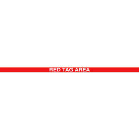 Tough-Mark Heavy-Duty Message Strip, Red Tag Area, 2"x48"