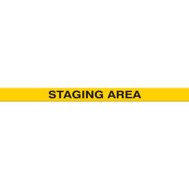 Tough-Mark Heavy-Duty Message Strip, Staging Area, 4"x48"