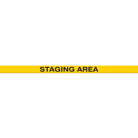 Tough-Mark Heavy-Duty Message Strip, Staging Area, 3"x48"