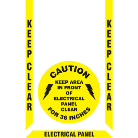 Slip-Gard Floor Marking Kit - Electrical Panel, Keep Clear