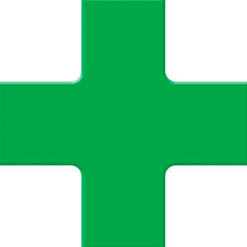 Tough-Mark Floor Marking Shape, 6"x6" Quad Corner, Green