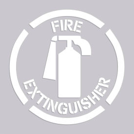 Floor Stencil - Fire Extinguisher - 20" x 20"