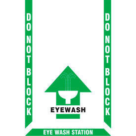 Accuform Slip-Gard Floor Marking Kit - Eye Wash, Do Not Block