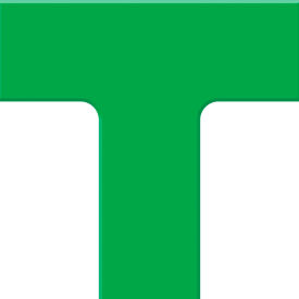 Tough-Mark Heavy-Duty Floor Marking Shape, 6"x6" T-Corner, Green