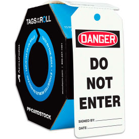 Danger Do Not Enter, PF-Cardstock, 250/Roll