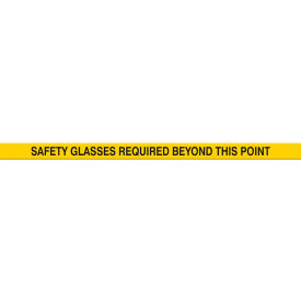 Tough-Mark Heavy-Duty Message Strip, Safety Glasses Required, 3"x48"
