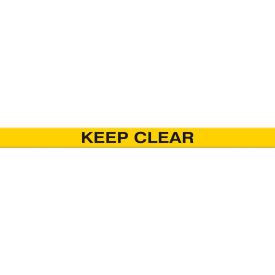 Tough-Mark Heavy-Duty Message Strip, Keep Clear, 4"x48"